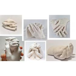 Gips Handen | 3D | Alles in één Pakket| Bestaat uit 500 gram Casting Mix Poeder & 750 gram Gips | Voor meerdere handen | Body Casting | Extensso® | Gipsafdruk | Brons | Alginaat | Handen| Afdruk | Hobby Pakket